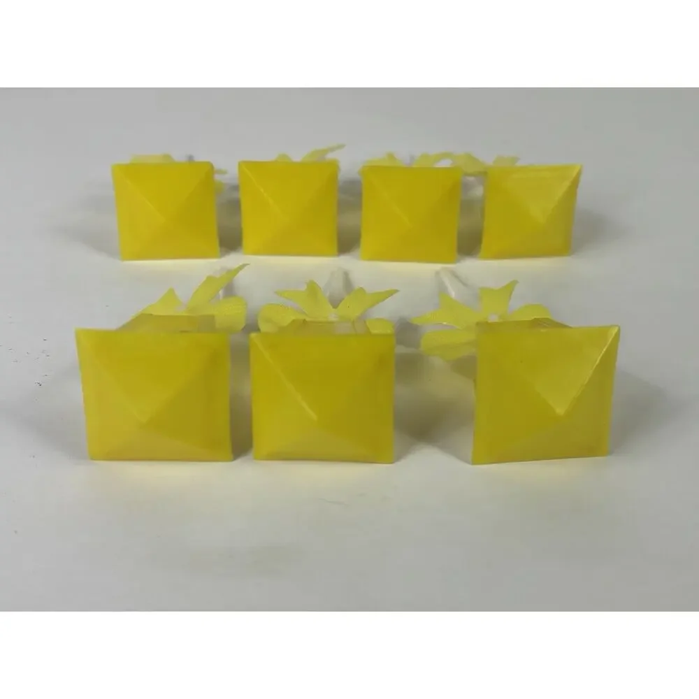 Vintage WILTON Happy Birthday Street Lamp Cake Toppers Decoration Yellow Qty 7